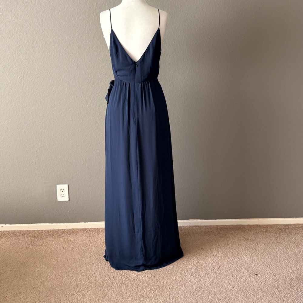 Wayf The Wynona NWT Faux Wrap gown dress Sz S Fall wedding evening formal - Picture 4 of 8
